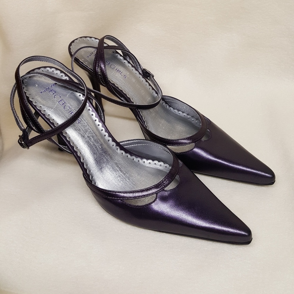 BCBGirls WraparoundAnkleStrap D'Orsay Kitten Heels